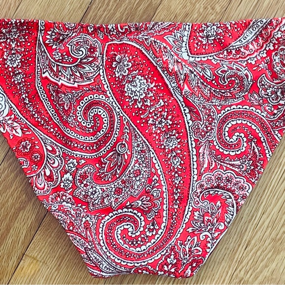 J. Crew Red Paisley Bikini Bottom - Picture 7 of 11
